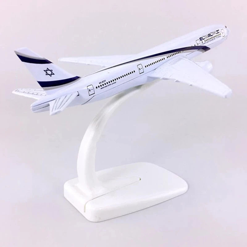 16CM Toy Diecast Metal 1:400 B-777 B777 El Al Air Airlines Aircraft Model Alloy Aircraft Model Commemorative Collection Gift