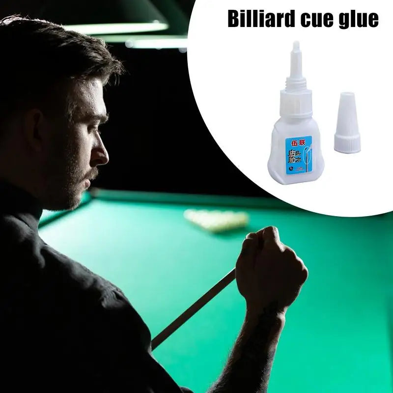 Cue Tip Glue For Pool Stick 15ml Pool Cue Maintenance Glue Instant Dry Easy To Apply Billiard Pool Cue Tip Repair Maintenance