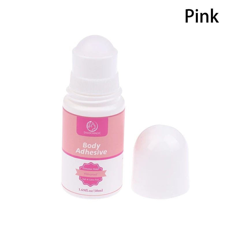 50ml Anti-Slip Glue Roll On Skin Adhesive For Clothing Dress Body Skin Anti-exposure Bra Non-slip Fixed