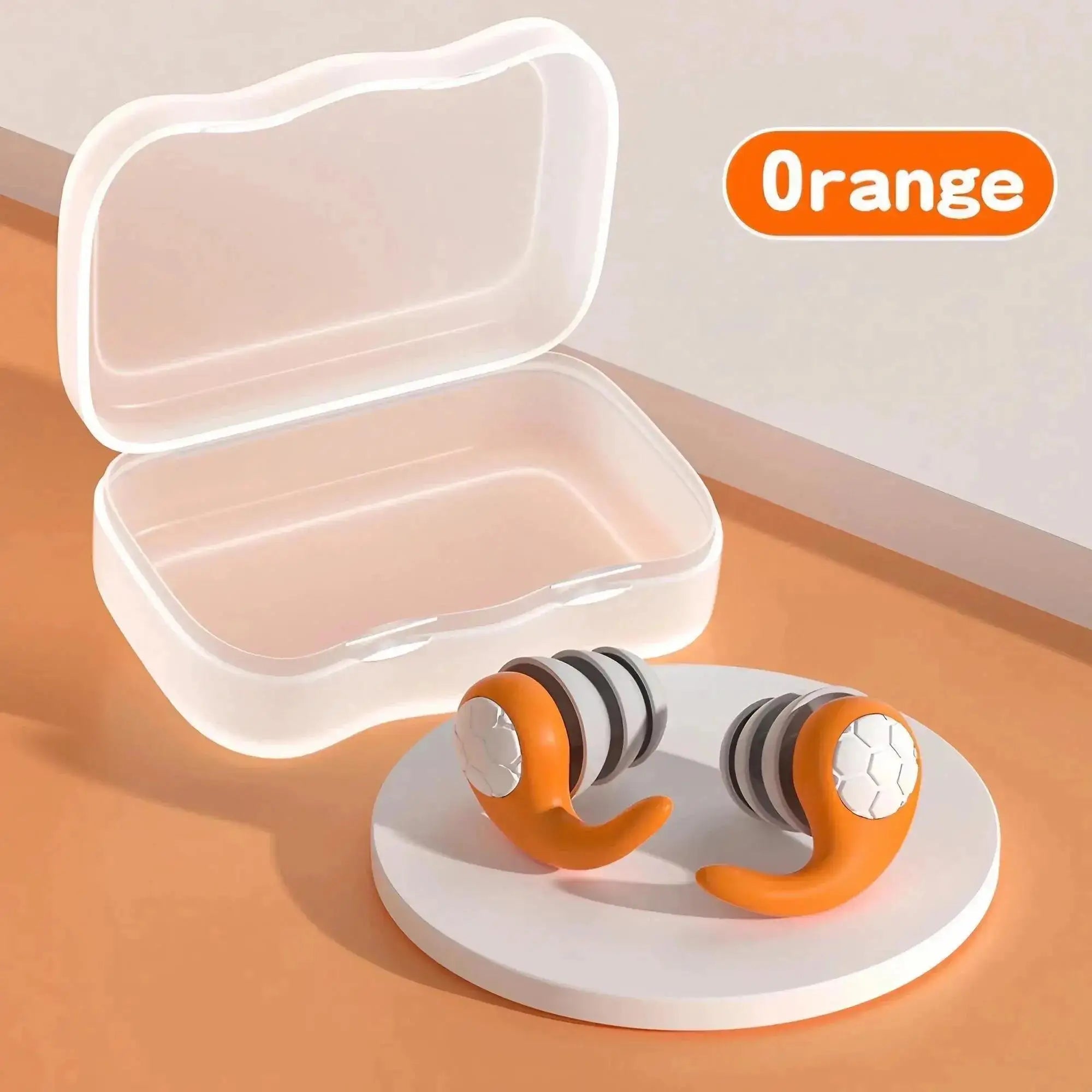 Sleep Noise Cancelling Ear Plug Soft Silicone Soundproof Sleep Aid Earplugs for Airplane Travel Anti-Noise Earplugs Repeatable