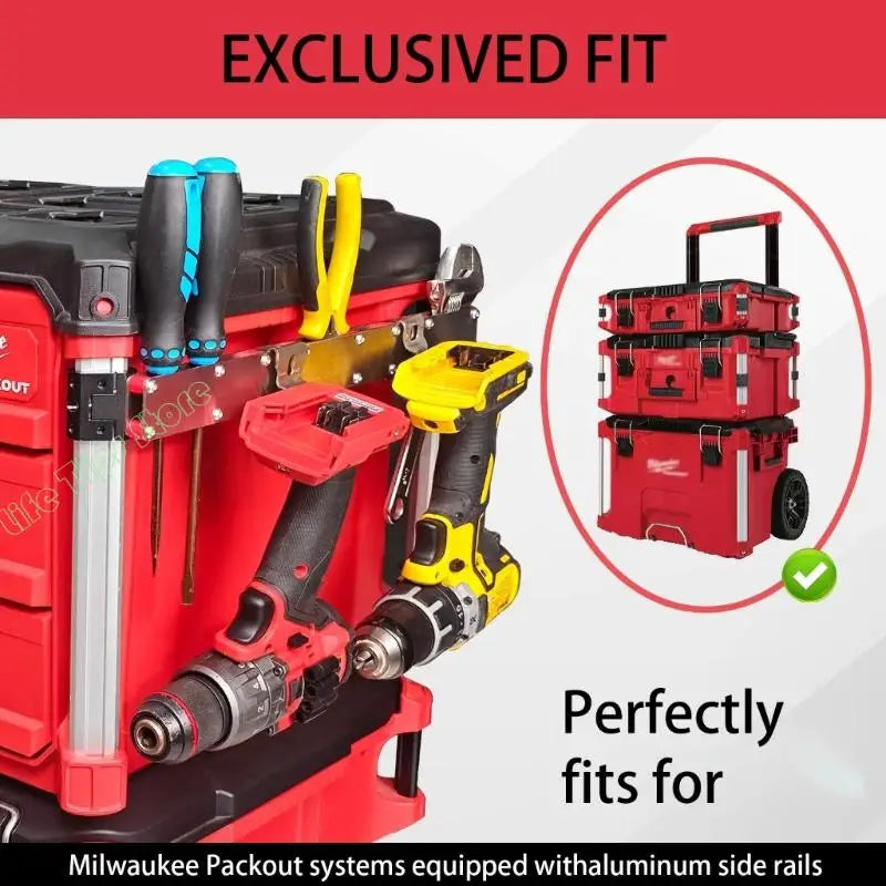 G5AB Tool Rack For Electric Drill No Drilling Required Organized Storage Solution