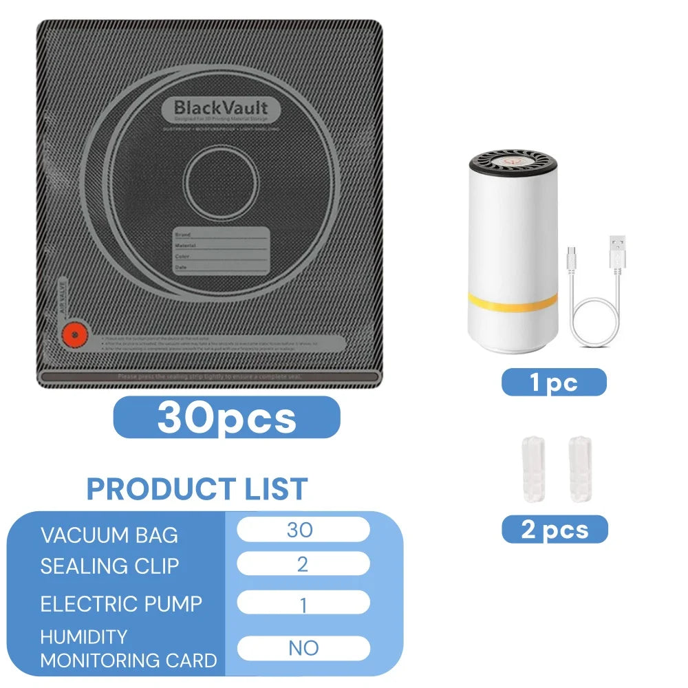 3D Printing Vacuum Storage Bags,Moisture-Proof/Lightproof Seal Packing PLA ABS PETG Vacuum Dry Sealing Bag Keep Filament Dry