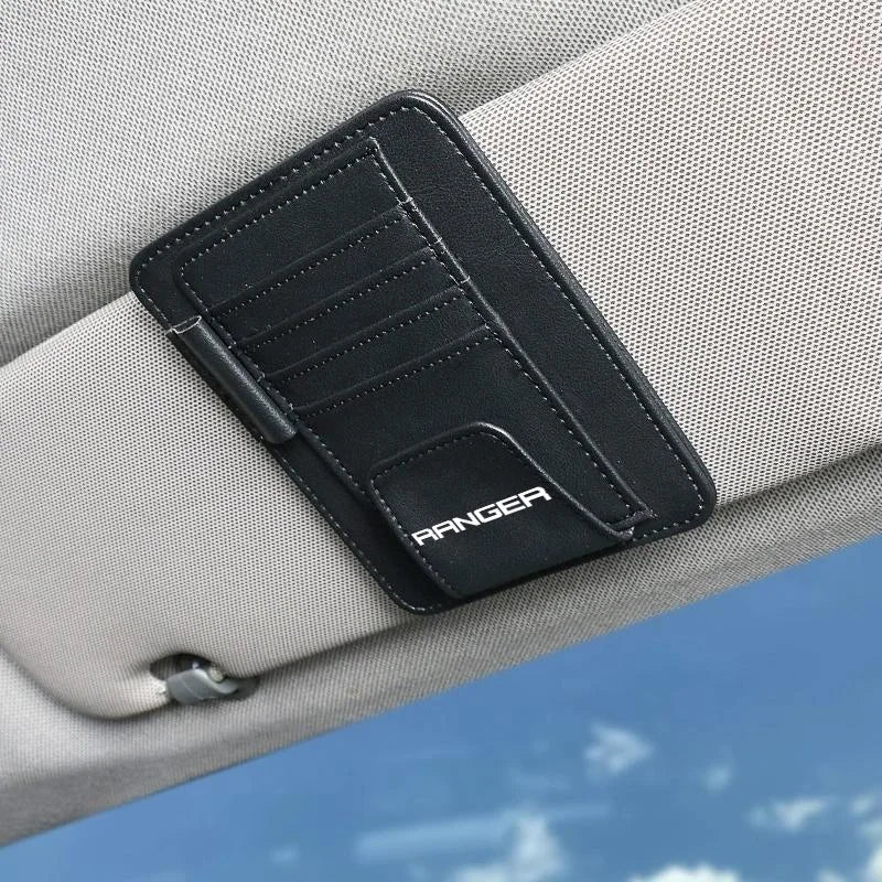 1Pcs Car Sun Visor Tissue Box And Car Sun Visor Organizer Multi-Pocke For Ford Ranger Focus mk2 mk3 Fiesta mk7 Auto Interior