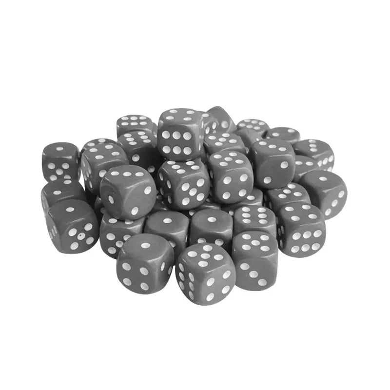 10PCS/Lot Dice Gray Dice Game Accessory 16mm