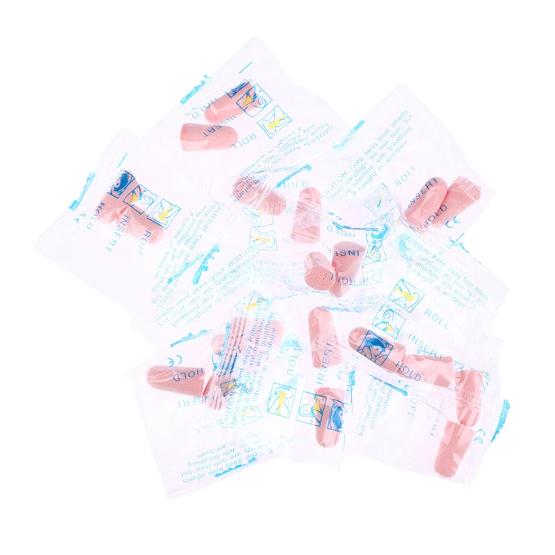 20Pcs Anti-noise Sponge Earplugs Reusable Anti-Noise Noise Reduction Protection Sound Insulation Ear Plugs For Sleep Work