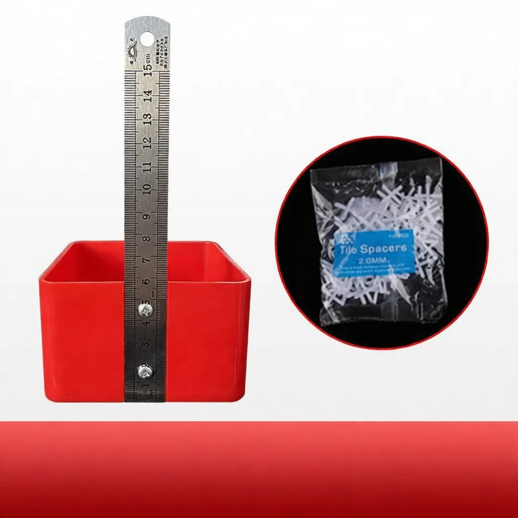 Tile Leveling System Ruler Gauge Tool Floor Tiling Positioning Assistant Brickwork Adjustment Measuring Instrument