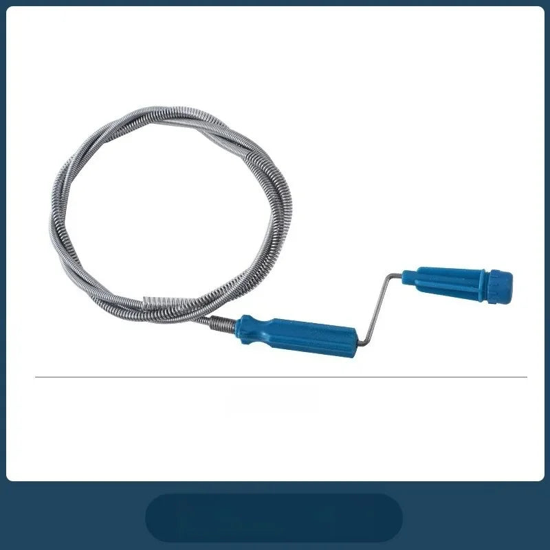 Metal Spring Sink Dredge Auger Plumbing Snake Clog Remover Ultra-long Sewer Dredge Drain Cleaner Drain Auger Flexible