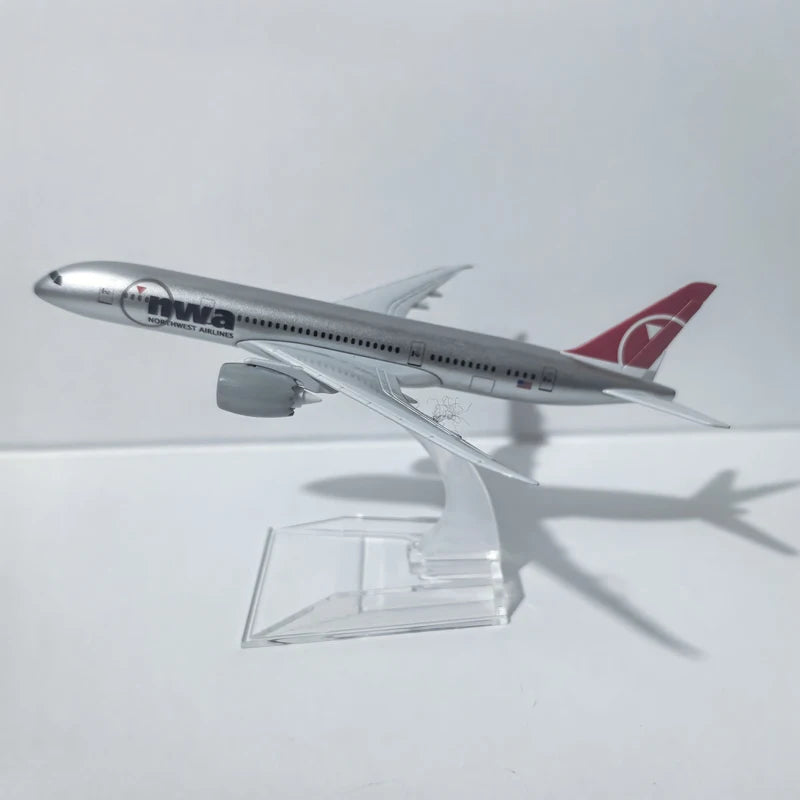 JASON TUTU Boeing 787 Airplane Model Aircraft Model Diecast Metal 1/400 Scale Collection For Display Show Gift