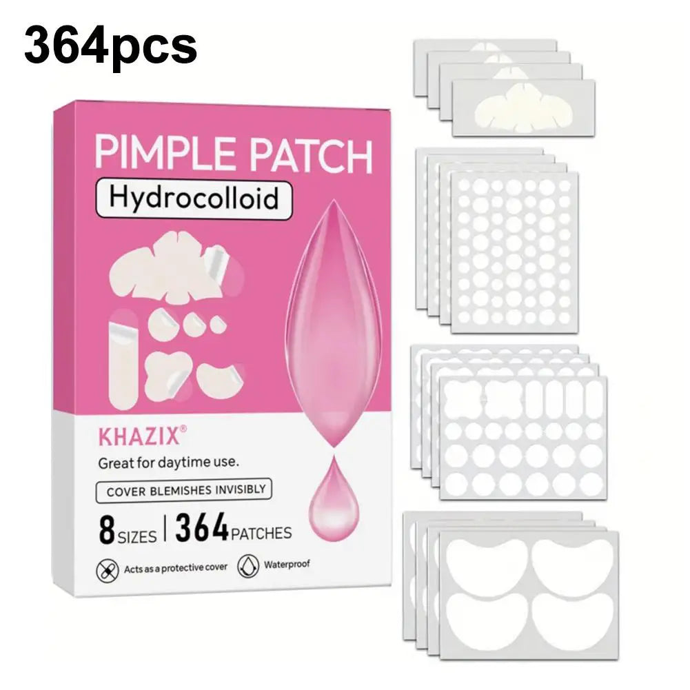 Large Pimple Patches Bulk for Face, 9 Styles Hydrocolloid Acne Patches for Covering Body, Forehead, Chin Blemishes Zit Breakouts