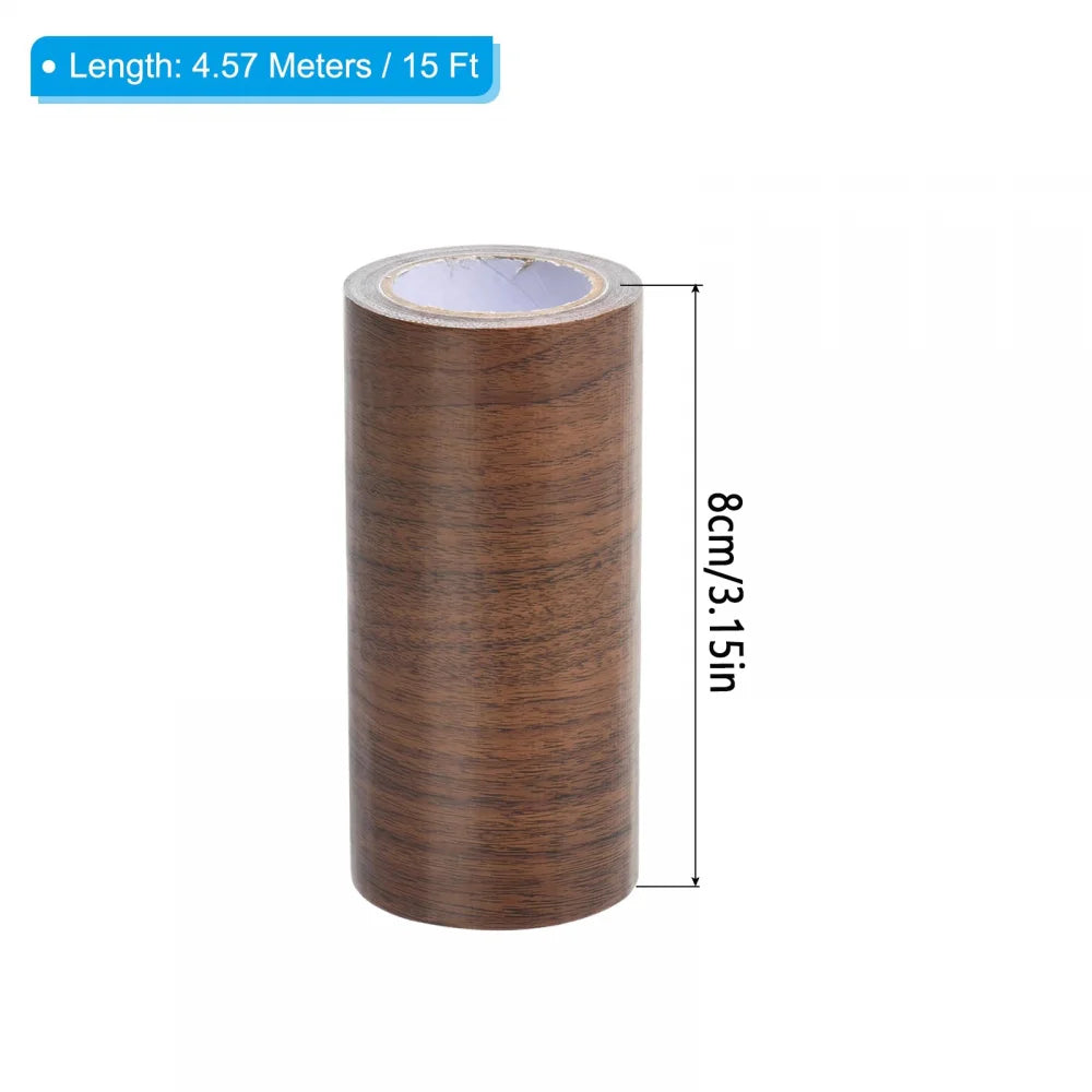1 Roll DIY Wood Grain Repair Tape 8cmx4.5m, Self-Stick for Instant Furniture & Floor Renovation, Covers Scratches Easy ﻿