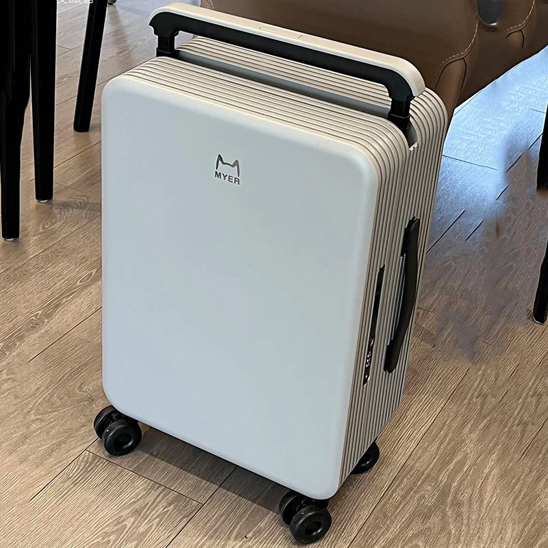 KLQDZMS Suitcase ABS+PC Boarding Box Large Capacity Trolley Case 20"24 Inch Cart Type Travel Bag Universal Wheel Rolling Luggage