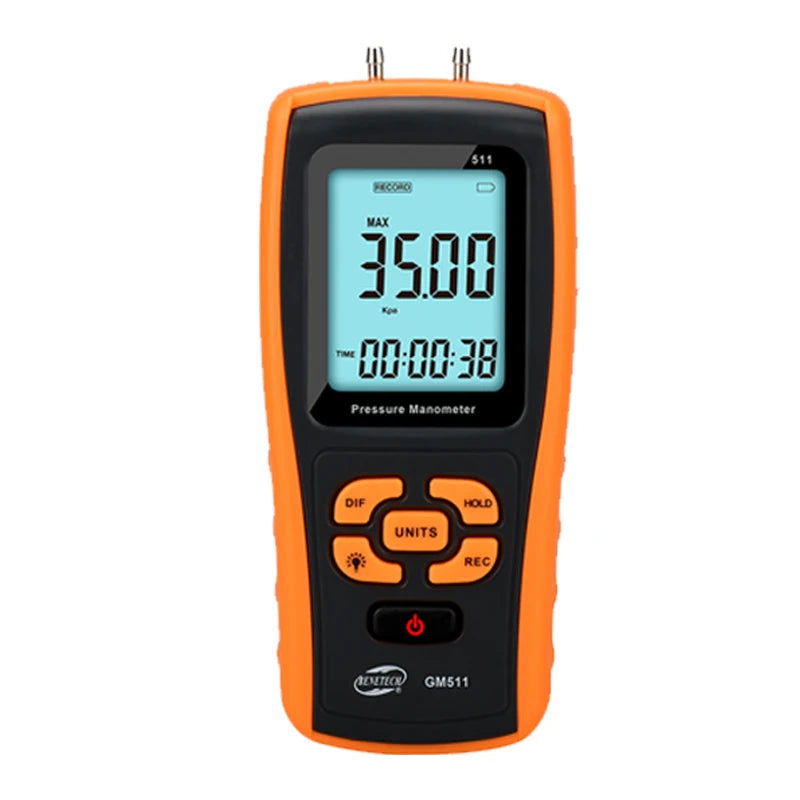 BENETECH GM505 GM510 GM511 GM520 Handheld Digital Pressure Gauge Tester Meter Differential Pressure Gauge Natural Gas