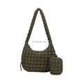 340D Quilted Puffer Bag Set for Women Lightweight Spacious Crossbody Satchel Purse