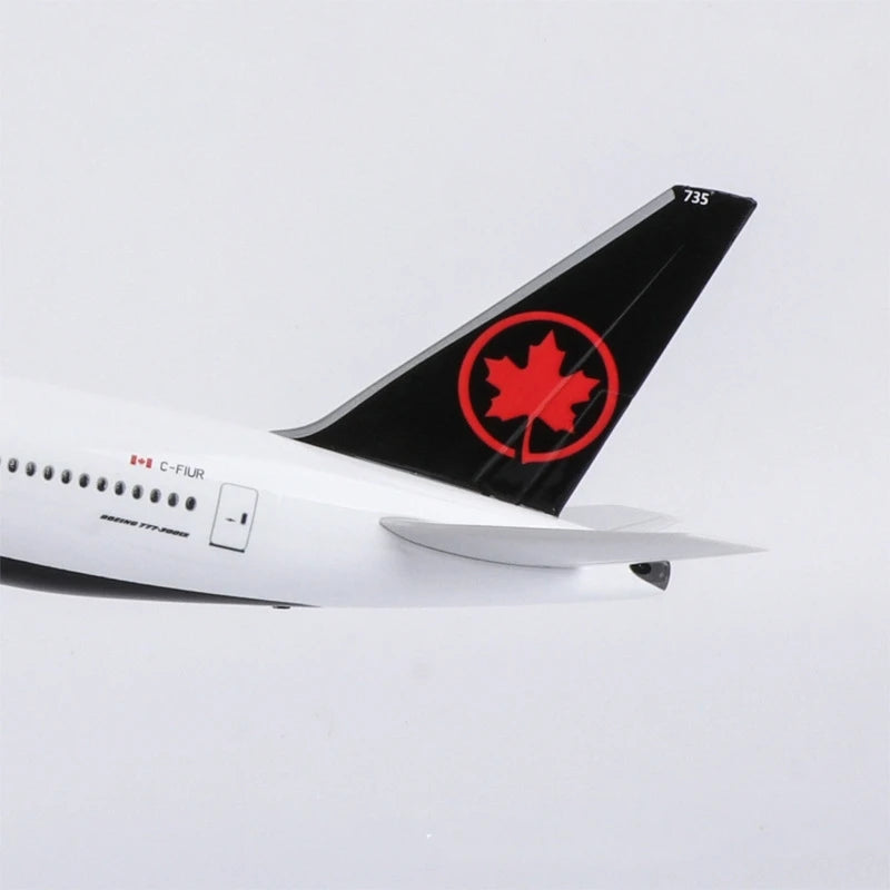 Model Aircraft Canada Airlines Model Toy 777 B777 1/157 Scale 47cm Airplane Model W Light &Wheel Diecast Plastic Resin Plane