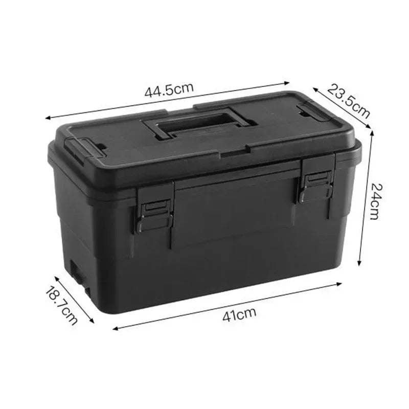 Household Flip Double-layer Tool Organizer Box Multifunctional Camping Hardware Tools Storage Boxes Multiple Stacks Tool Case