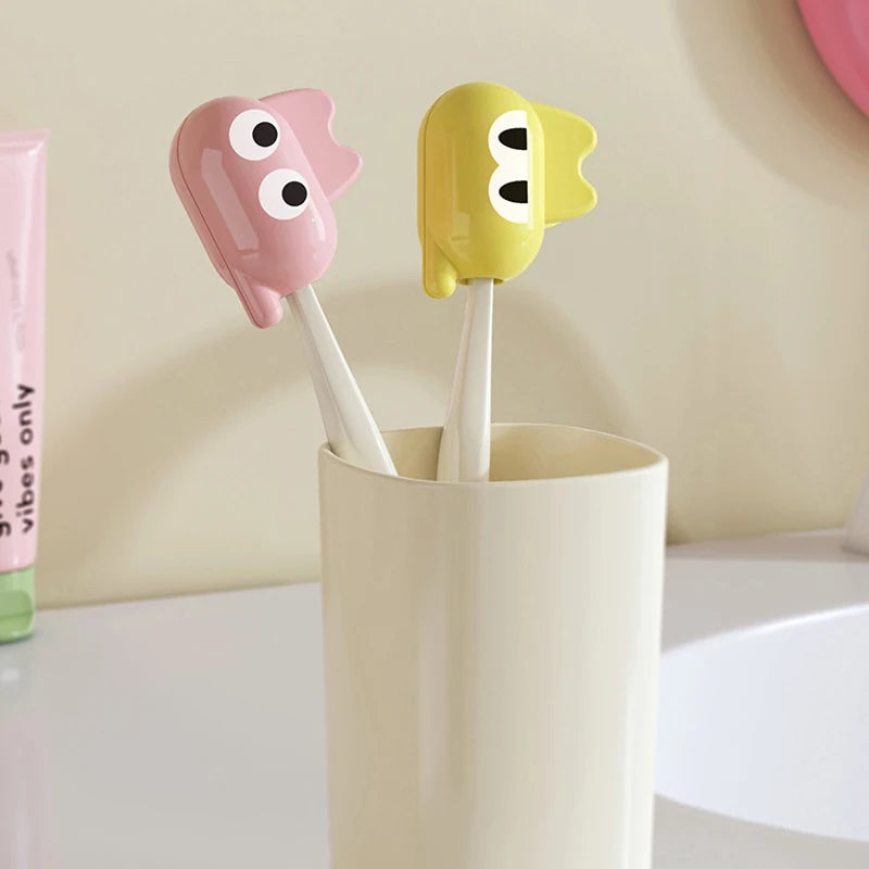 Portable Electric Toothbrush Head Dustproof Protective Cap Travel Toothbrush Plastic Clip Cover 1/3Pcs