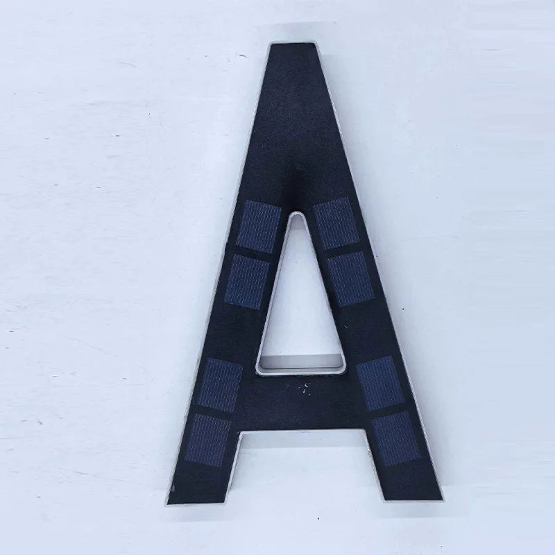 Outdoor Solar House Number Light 12CM LED Address Sign Light Sensor Door Plate for Home Yard Wall Decoration Use Set Kit Supply
