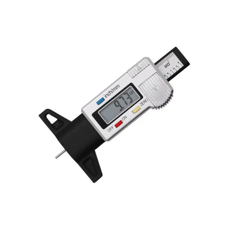 1Pcs Digital Tire Tread Depth Gauge High Accuracy LCD Inch MM Dual Unit For Car Maintenance