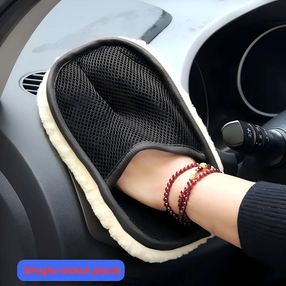 Advanced Car Washing Wool Soft Auto Washing Glove Car Cleaning Glove Motorcycle Washer Care Waxing and Polishing Washer Products