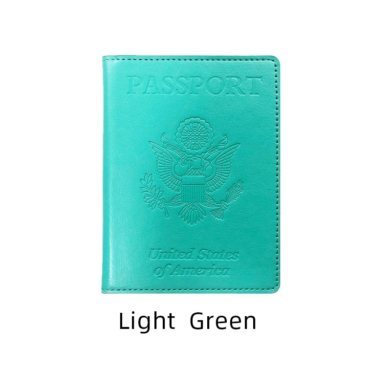 Travel Passport Cover Card Protector Women Men Embossing Travel ID&Document Passport Holder Business PU Leather Wallet Case NEW
