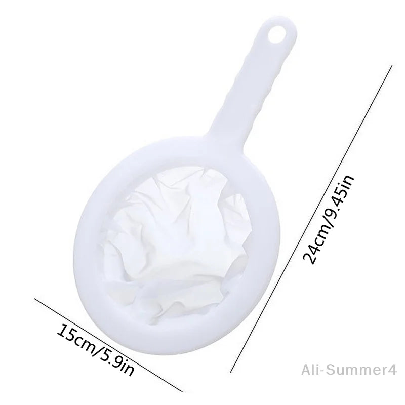 80/100/120/200/400 Mesh Ultra-fine Mesh Strainer Kitchen Nylon Mesh Filter Spoon for Suitable for Soy Milk Coffee Milk Yogurt
