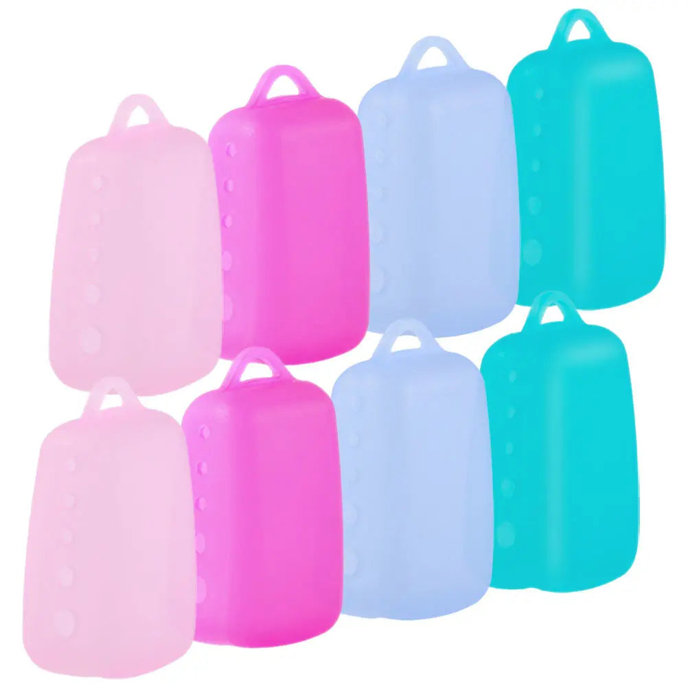 8Pcs Portable Toothbrush Head Covers Silicone Travel Protective Caps Dustproof Case Toothbrush Storage Box Accessories