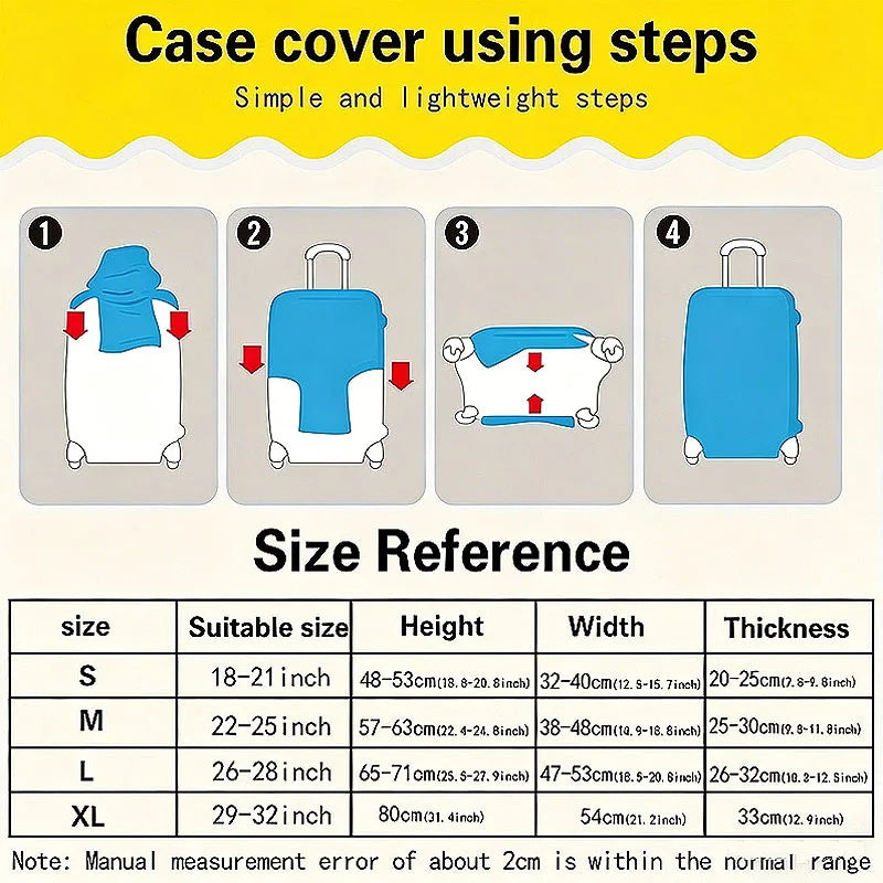 New Elastic Travel Suitcases Protector Cover Luggage Protector Cover for 18-32 Inch Travel Accessories XLXBHT01