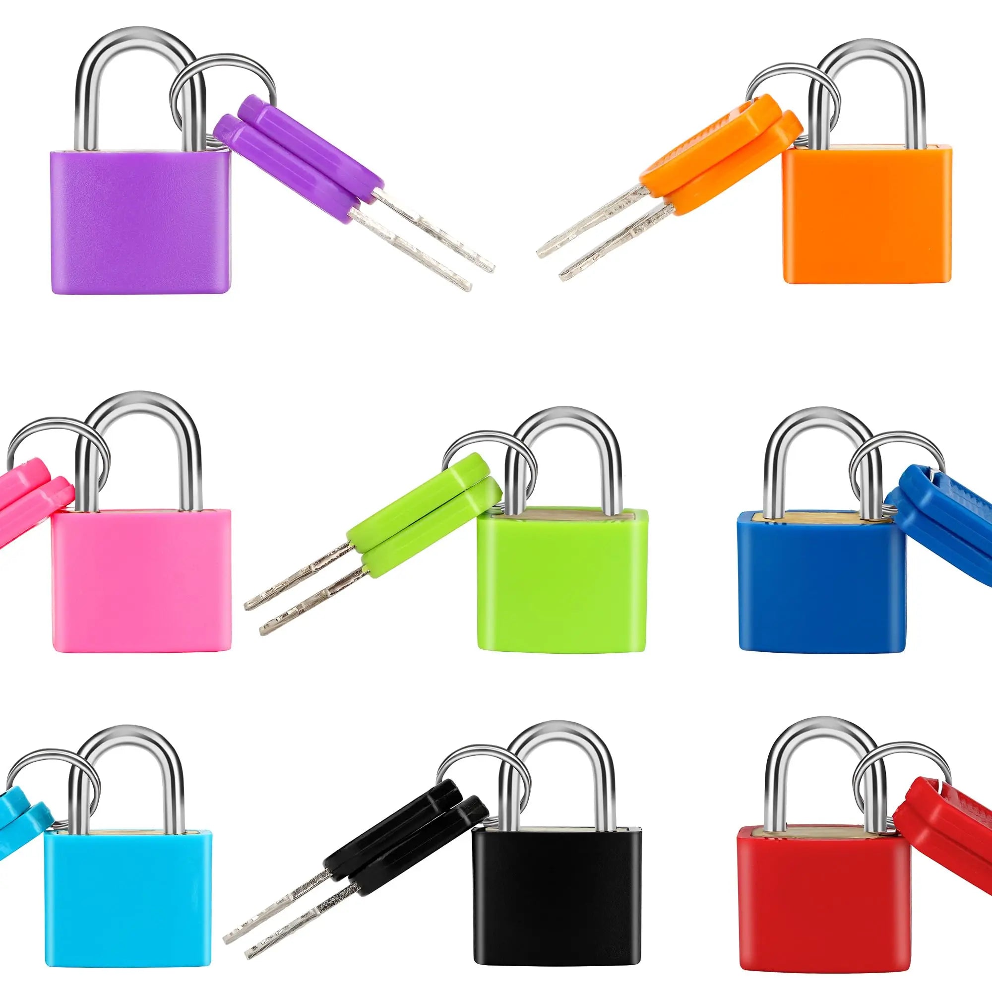 4 Pcs Suitcase Locks with Copper Keys Protect Your Belongings with Set of 4 Mini Padlocks Locks for Suitcases Backpacks