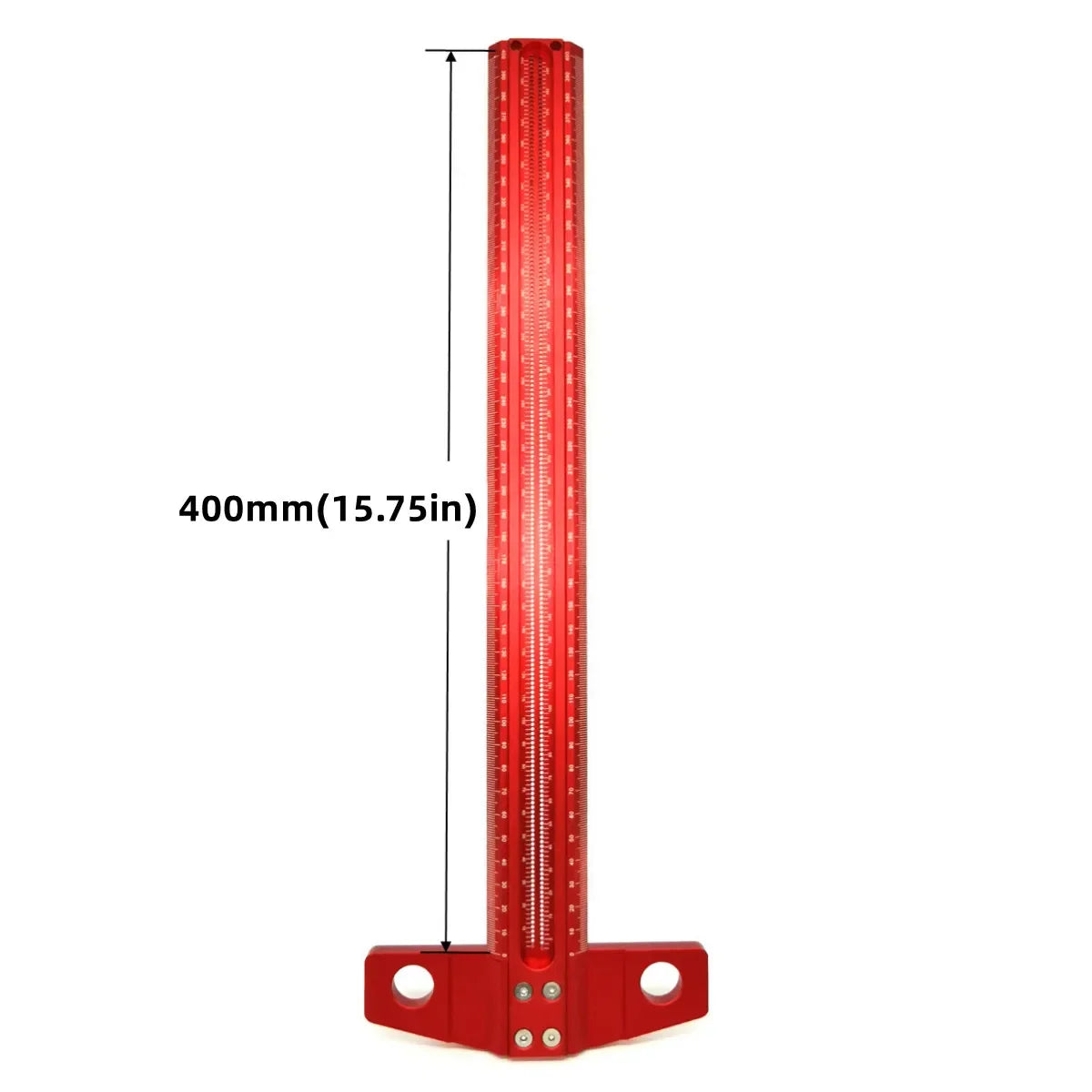 60-500MM Precision Marking T-Ruler Aluminum Alloy Woodworking Scribe Marking Gauge Deluxe Crossed-out Hole Scribing Ruler