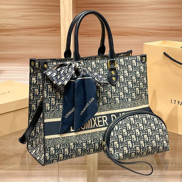 Luxury Brand Designer Diaper Bag Elegant Minimalist Leather Tote For Women Large Capacity Stylish Crossbody Shoulder Bag