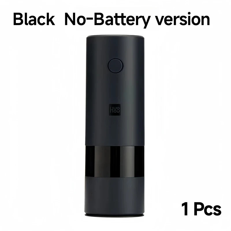 XIAOMIYOUPIN Huohou Electric Grinder Automatic Mill Pepper And Salt  LED Light 5 Modes Peper Spice Grain Pulverizer For Cooking