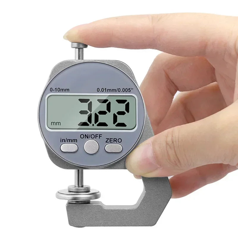 0.01mm Accuracy Electronic Digital Thickness Gauge Meter 0-10mm  Wall Thickness Measurement Tools For Paper Cloth Thin