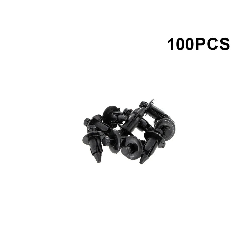 20/50/100 Pcs Motorcycle Fairing Clips 6mm –Universal Plastic Rivet Fasteners – Uses for Honda Yamaha Suzuki Kawasaki Models
