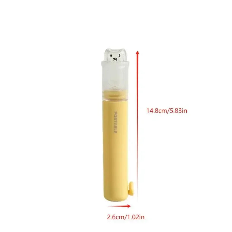 2 In1 Mini Travel Toothbrush Toothpaste Set Adult Outgoing Camp Business Toothbrush Carry-on Deep Cleaning Oral Care