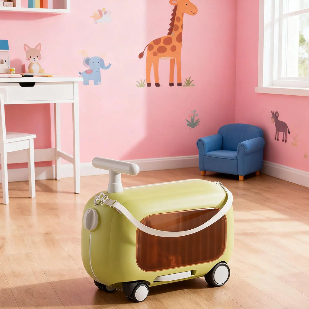 Luggage Case with Wheels Rideable Carry on Storage Carry on Luggage Children's Suitcase Luggage Set Travel Luggage