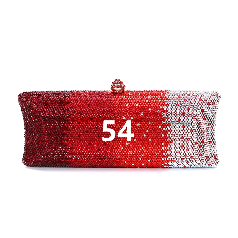 Women's Sparkling Rhinestone Dragonfly Evening Clutch Bag Glamorous Beaded Design for Parties & Events Can Be Matched with Shoe