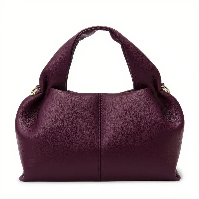 Women New Soft Leather Cloud Bag Fashion Minimalist Crossbody Bag Senior Feeling Large Capacity Work Handbag