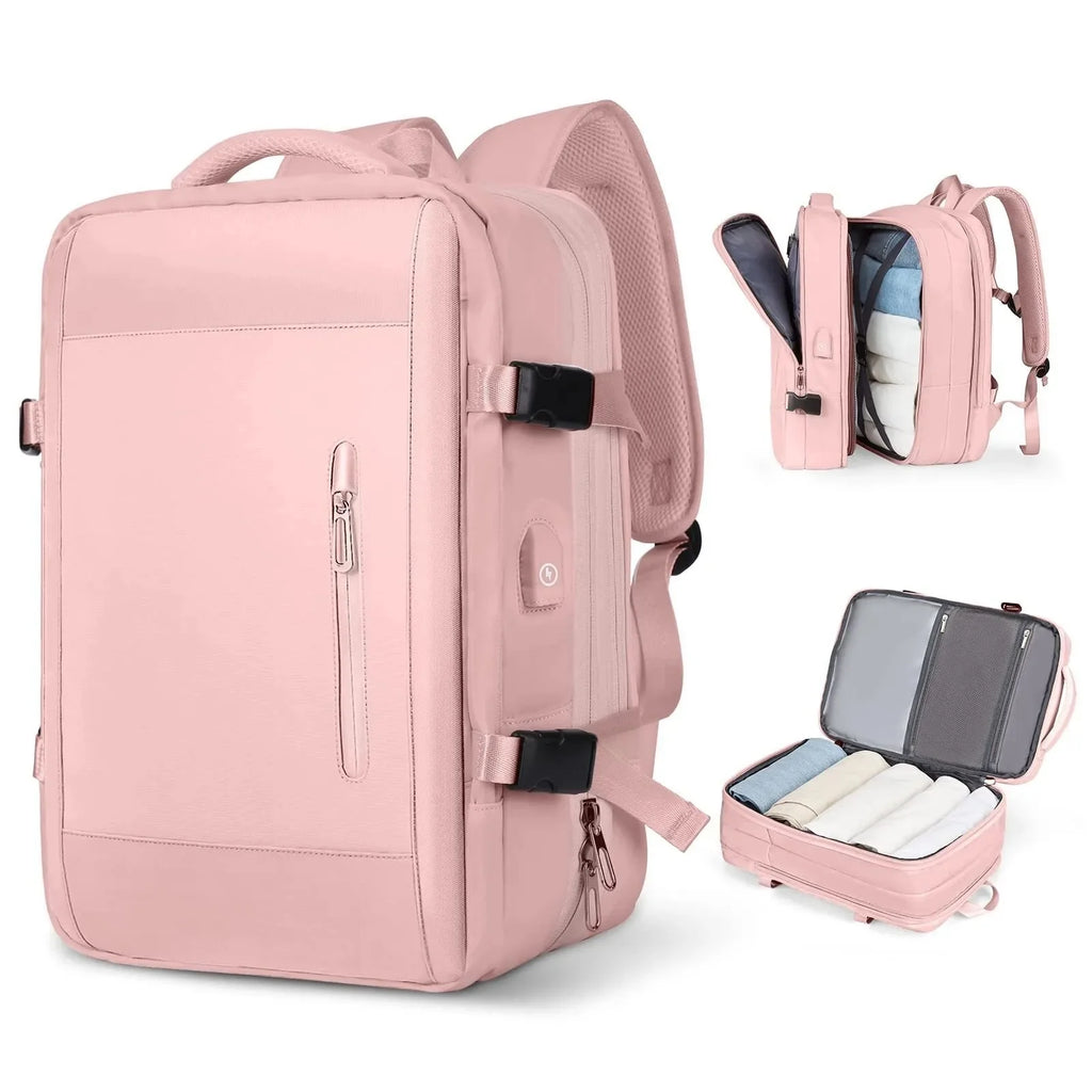 Large Capacity Expandable Travel Backpack Double Shoulder Bag for Business Trips Mountaineering And Computer Carrying