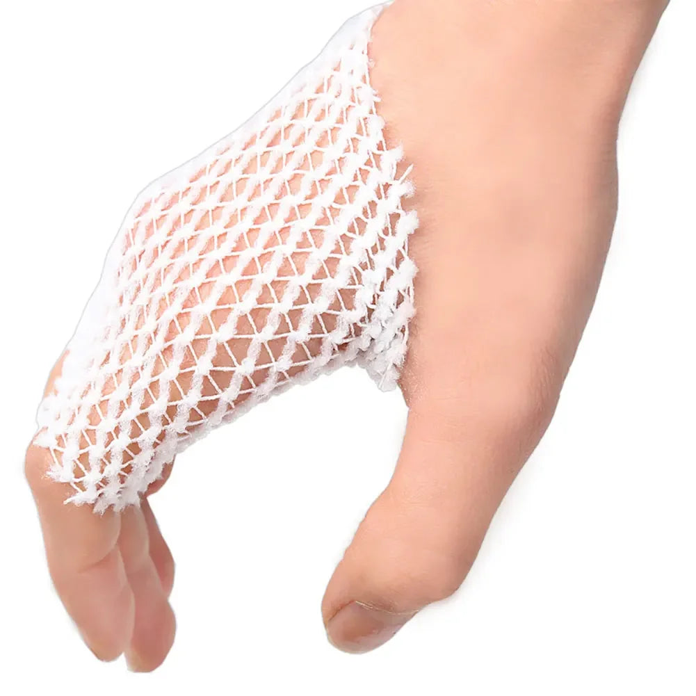 1Roll Net Tubular Bandage Elastic Mesh Wound Dressing Tubing Gauze Breathable Bandage Stretch Tube Bandages for Wrist Elbow Knee