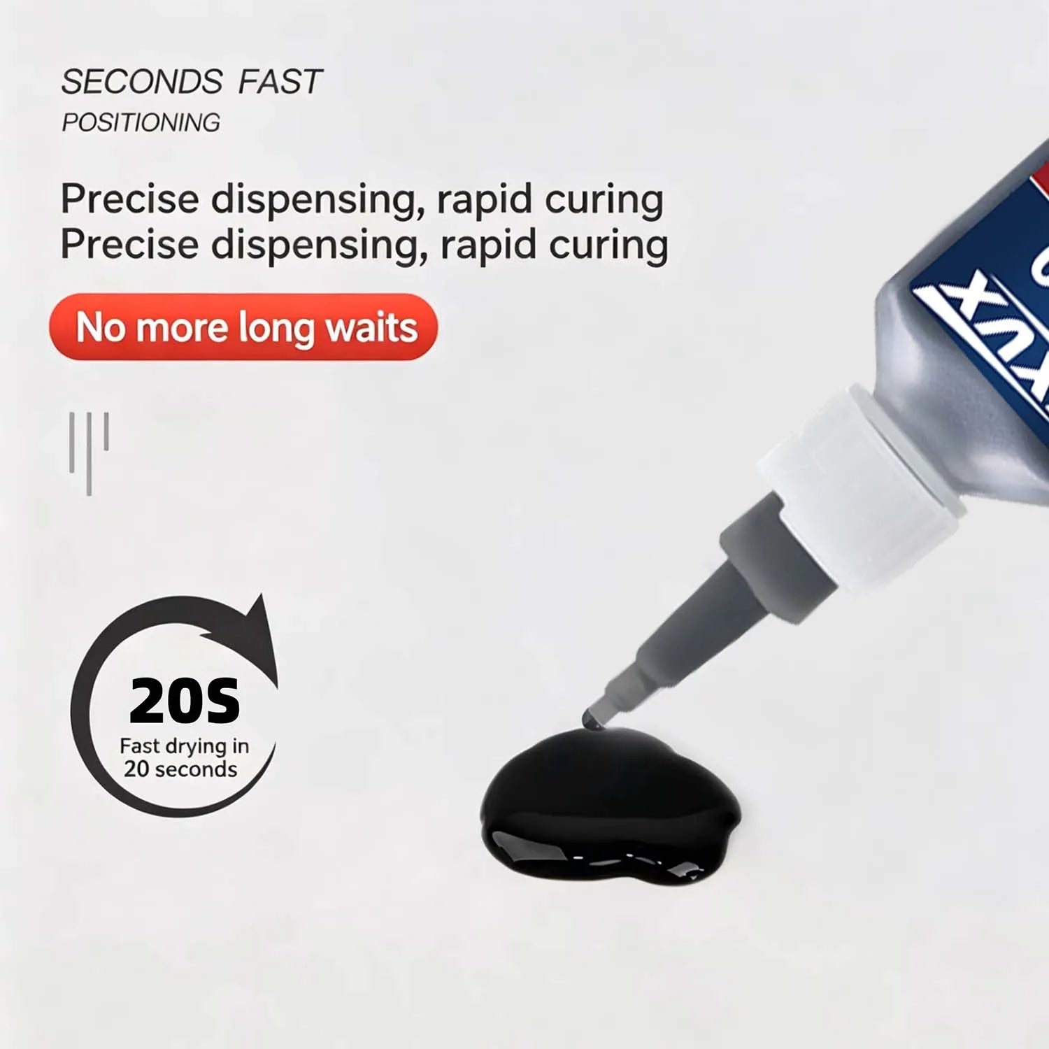JXVX 380 20 g Cyanoacrylate Adhesive High Temp Resistant Impact Resistant Bond Plastic Metal Rubber For Auto Body Bumper Repair.