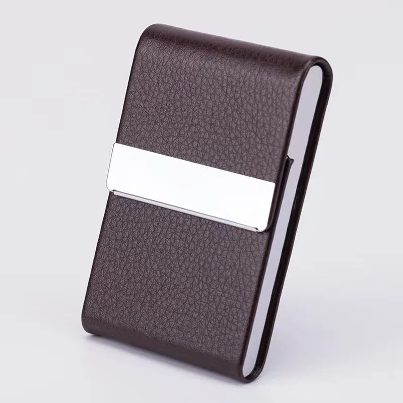 Slim 7 Slot Cigarette Case for Women I Automatic Pop-Up Mini Leather Holder l Shockproof Metal Core & Pastel Colors Gift Box