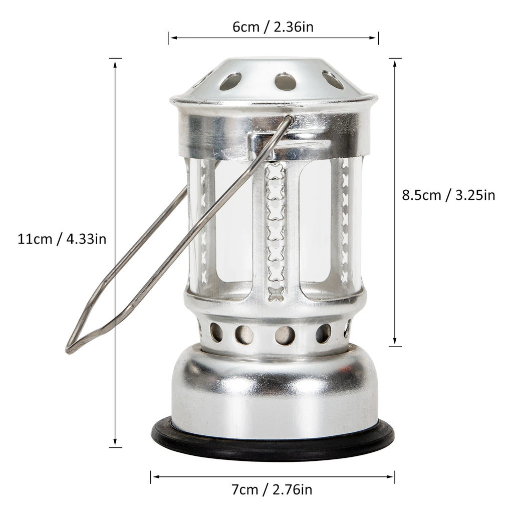 Candle Lanterns Portable Candle Lantern Night Fishing Hanging Outdoor Camping Aluminium Alloy Candle Lamp Outdoor Candle Lantern