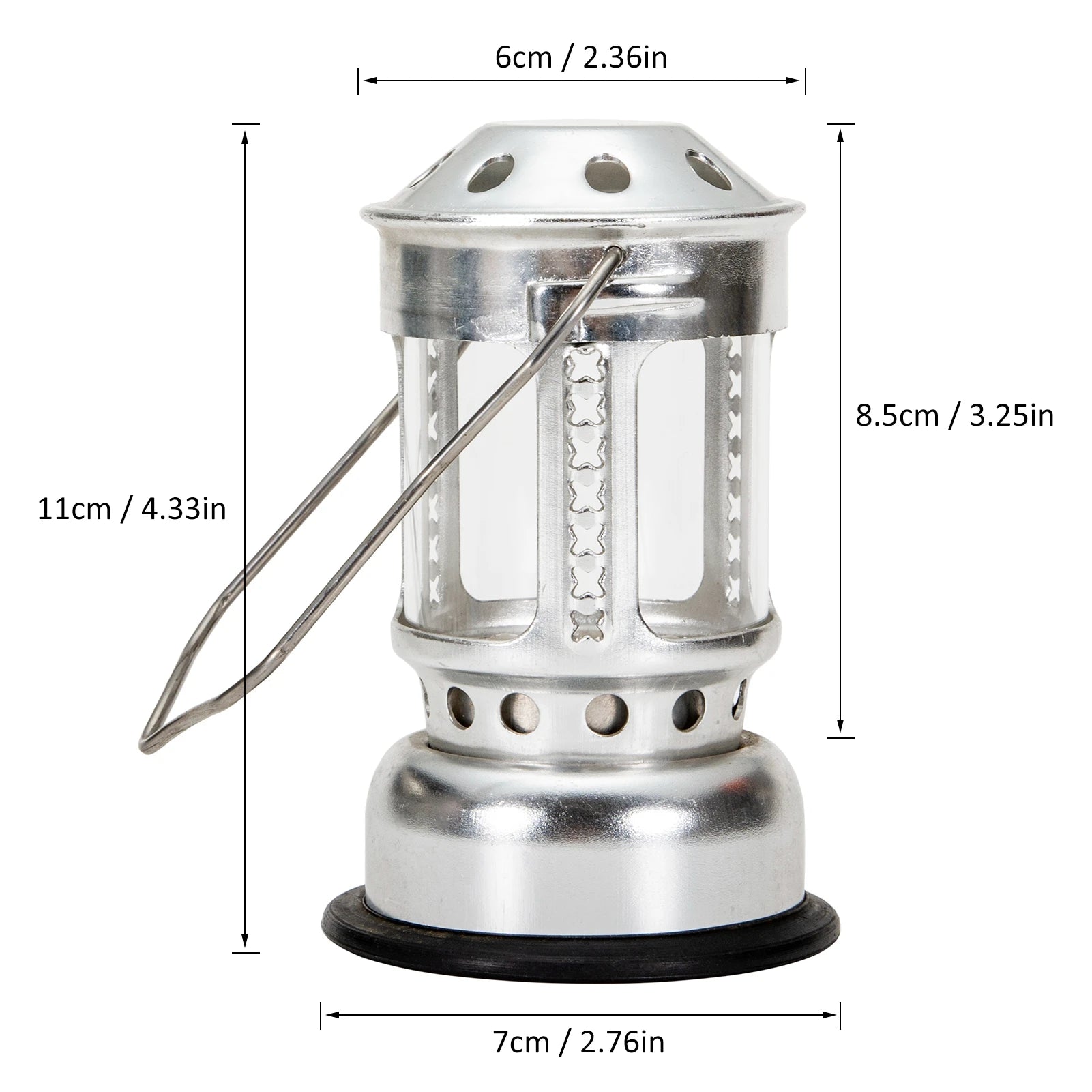 Candle Lanterns Portable Candle Lantern Night Fishing Hanging Outdoor Camping Aluminium Alloy Candle Lamp Outdoor Candle Lantern