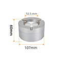 Cool Premium Feel Mechanical Rotating Ashtray with Lid Ash Tray for Smoking Accessories Home Car Gift for Boyfriend