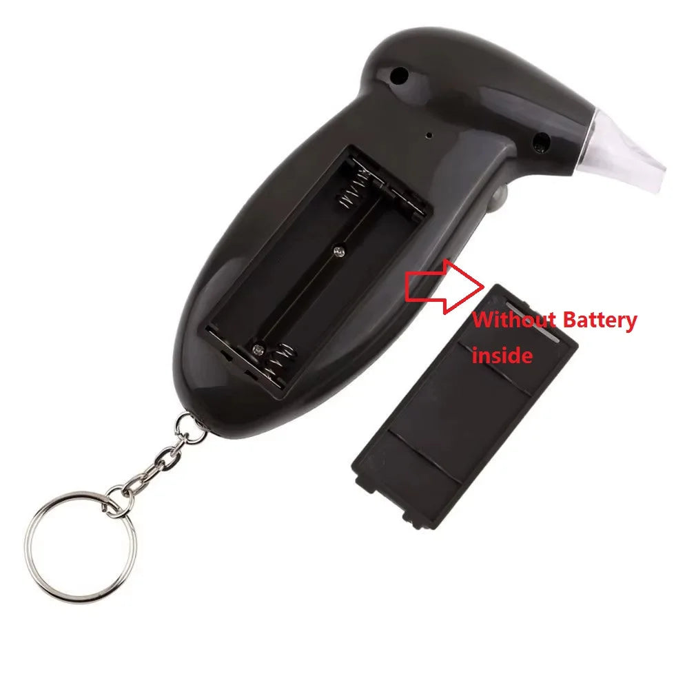New Digital Alcohol Detector Breathalyzer Police Alcotest Handheld Alcohol Breath Tester Without Battery Inside