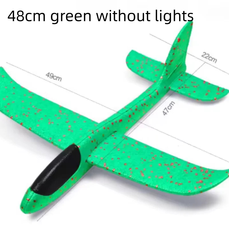 48cm Hand Throwable Free Flight Glider Foam Model EPP Breakout Flight Glider Party Game Kids Outdoor Fun Gift Toy