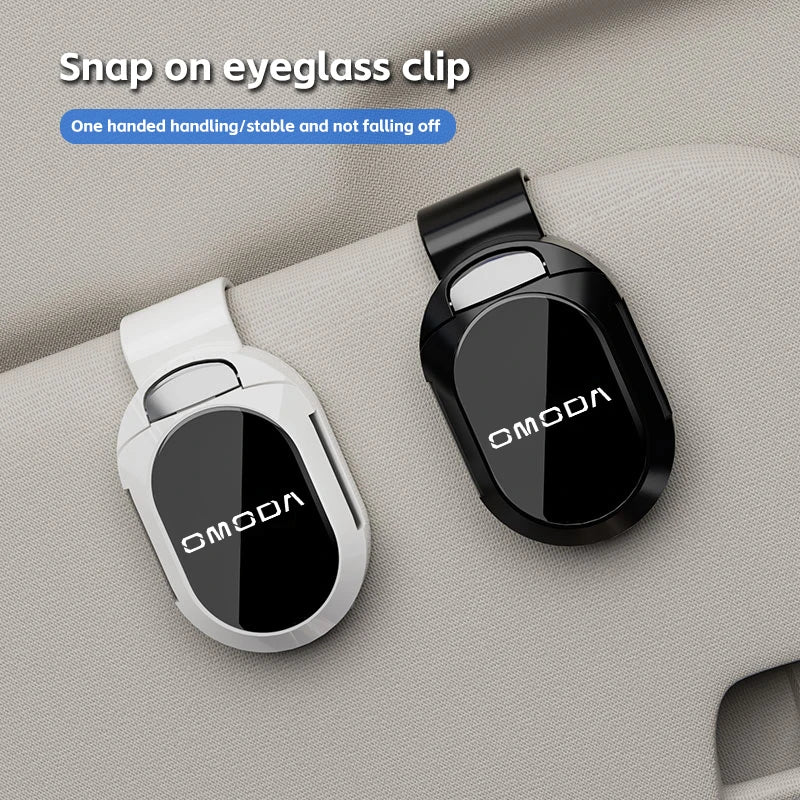Car Eyeglass Storage Clip Sun Visor Sunglasses Holder for Ticket Stand For OMODA 5 S5 O5 E5 C5 PRO PHEV Accessories