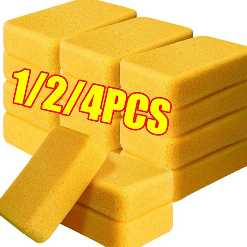 High Density Foam Cleaning Block Car Wash Sponge Wax Pad Multipurpose For Auto Paint Household Kitchen Grout Care Utility Tool