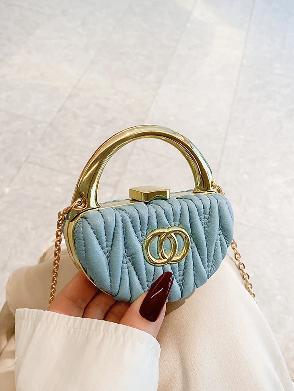 Mini Chain Mouth Red Envelope Small Fragrant Wind Diagonal Shoulder Bag