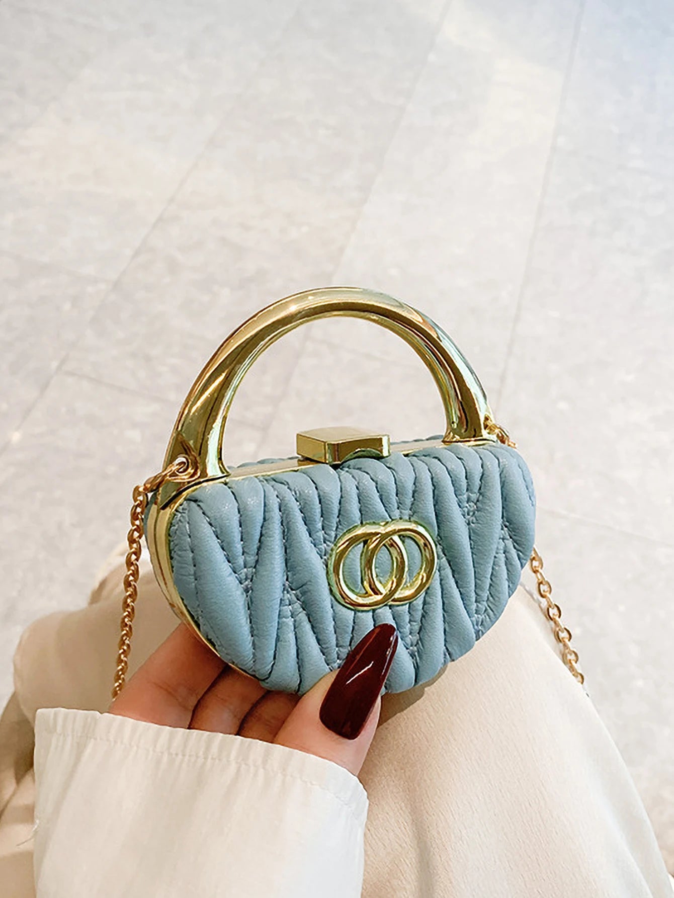 Mini Chain Mouth Red Envelope Small Fragrant Wind Diagonal Shoulder Bag